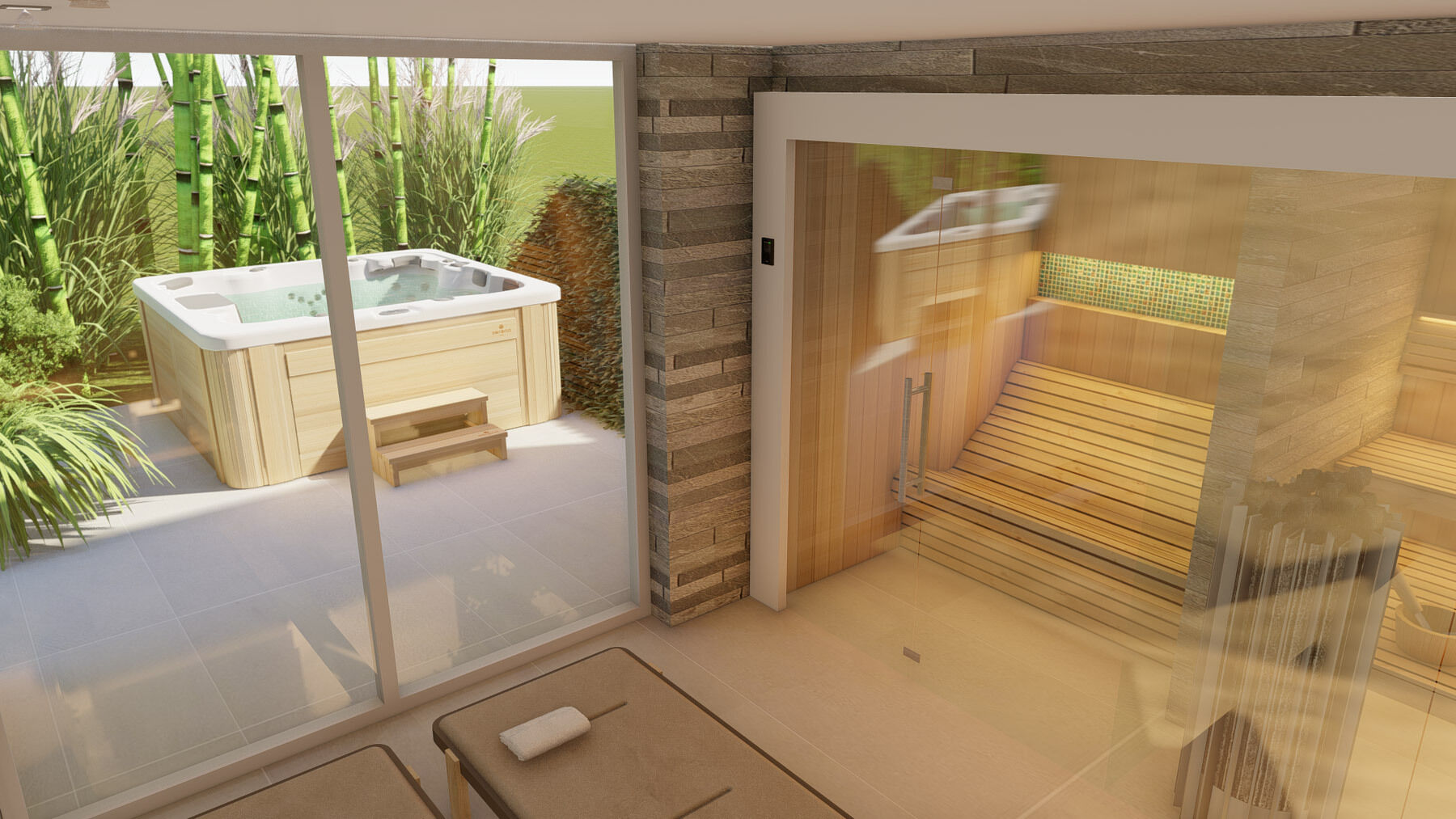whirlpoolbad privé spa