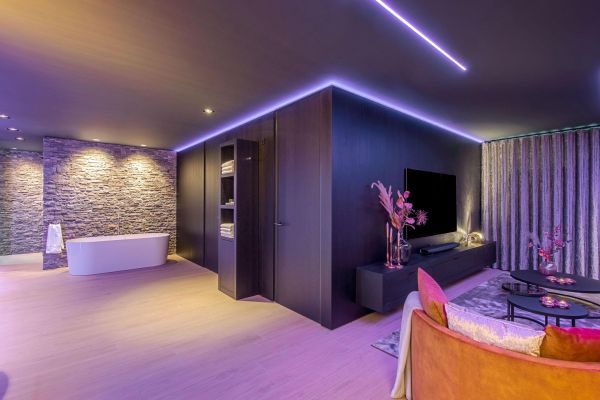 wellness kelder, mancave, thuisbios, home cinema