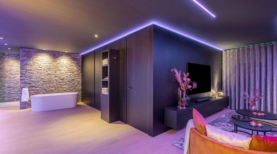 wellness kelder, mancave, thuisbios, home cinema